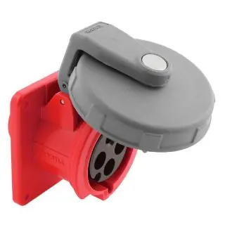 Hubbell Wiring Device-Kellems HBL4100R7W HWD 3-Phase Flanged Grounding Non-NEMA Single Standard Watertight Screw Mount
