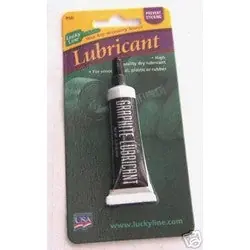 LUCKY LINE 95001 Graphite Lubricant Powdered Needle Nosed Tube 4.5 Gram For Pin Tumbler Locks