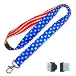 Lucky Line C206 Key Lanyard Designer Patriotic 17-1/2 Length x 3/4 Width Replacement MPN