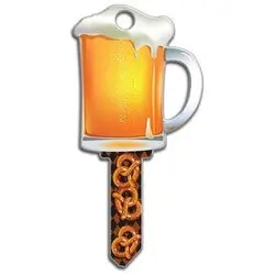 Lucky Line B110K House Key Kwikset Brass Enamel Coating