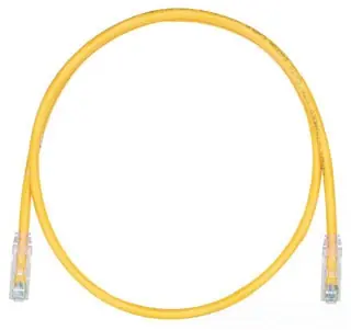 PANDUIT UTPSP34YLY Copper Patch Cord, RJ45-RJ45, Category 6, Yellow UTP Cable, 34 FT.
