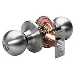 Master Lock BA0115KA4 Door Lock, Keyed Alike, Ball Knob, 6-Way Adjustable Latch, Polished Brass, KW1 Cylinder