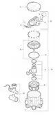 Polaris 3-9-810 Floor Fitting Light Blue Replacement Part