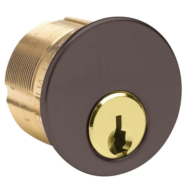 KABA ILCO CORP 7185CA1-46-KA2 Mortise Cylinder Lock 5-Pin Corbin 60 Keyway 1.36 Diameter x 1-1/8 Length