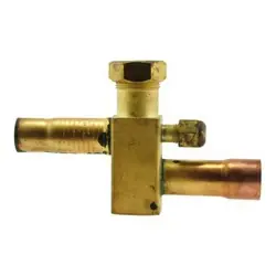 Rheem 61-21368-05 3/8 Sweat ODF Service Valve, Charge Port Location Bottom