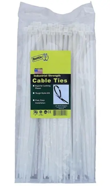 LH Dottie DT4 Standard Duty Cable Ties 18 lb. 0.095 in. x 4.12 in. Nylon