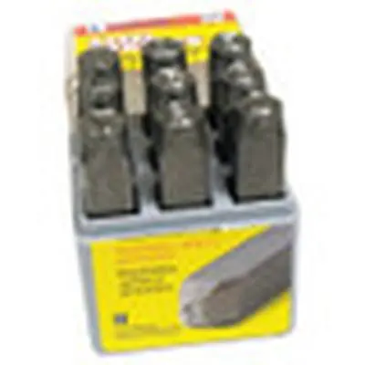 C.H. Hanson 20561 Standard Steel Hand Stamp Sets 3/16 in 0 thru 8