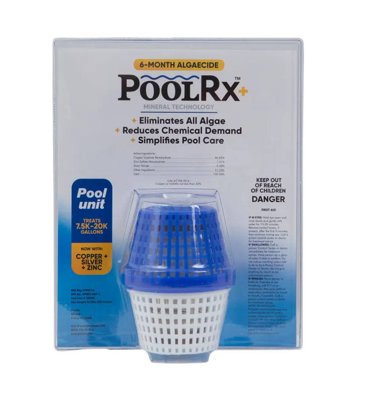 PoolRx 331001 Mineral Purifier PoolRx Plus Blue Pool Unit 7.5k-20k Gal