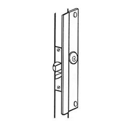 DON-JO MFG INC LP-312-SL Latch Protector, 12 Gauge Steel, 2-5/8 Width x 12 Height
