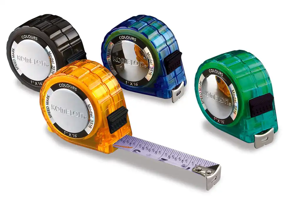 KOMELON USA 3516 Colours Tape Measure 16 ft x 1 in W Assorted Colors