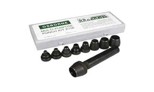 C.S. Osborne K-156 Punch Sets Self-Centering Punch Set 9 Punches 1/4 in - 1 in