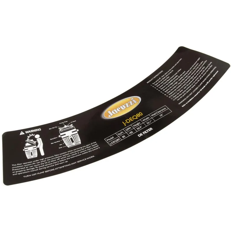 Jacuzzi LABEL446 LABEL POWER (NOT APPLICABLE) REPLACEMENT MPN