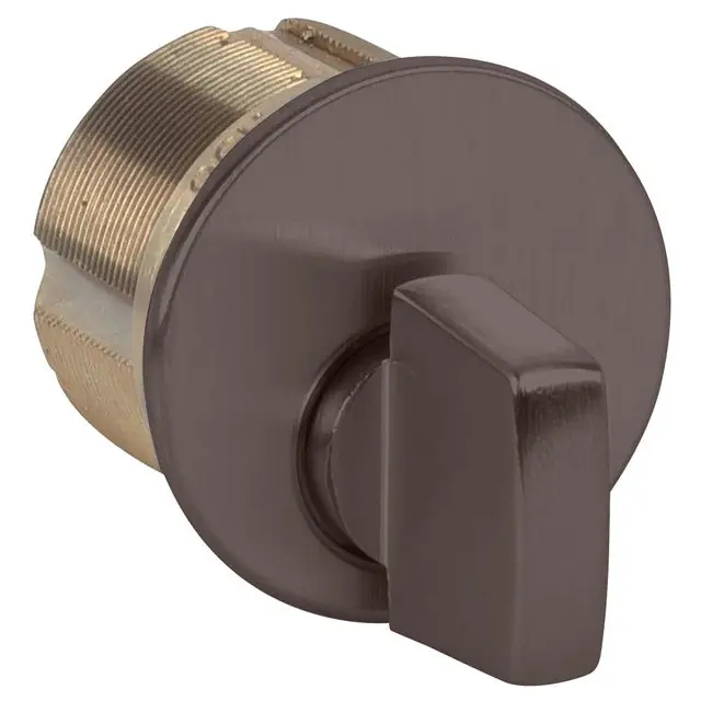 KABA ILCO CORP 7181TK1-46 Mortise Lock Cylinder, Turn Knob, 1.15 Diameter x 1-1/8 Length