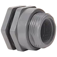 HAYWARD BFAS2010CES 1 CPVC Bulkhead Fitting w/EPDM gasket socket x threaded end connections