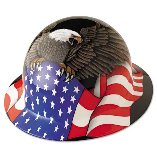 Honeywell E1RW00A006 SuperEight E1 Hard Hat 8 Point Ratchet Spirit of America