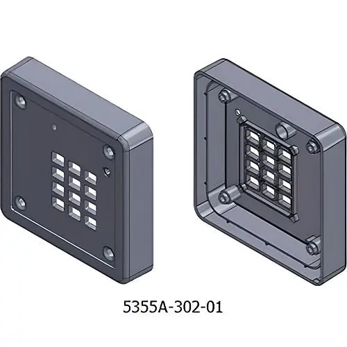 HID GLOBAL 5355A-302-01 Proximity Card Reader Cover With Keypad Hole