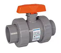 HAYWARD TB1075ST 3/4 PVC True Union Ball Valve w/FPM o-rings; socket/threaded end connecti