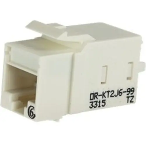 ORTRONICS KT2J6-88 Category 6 Keystone Jack Lacing Cap Termination White
