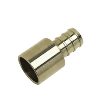 Watts 81003427 RadiantPEX-AL 5/8 in Brass PEX Crimp x 3/4 in Male Sweat Adapter