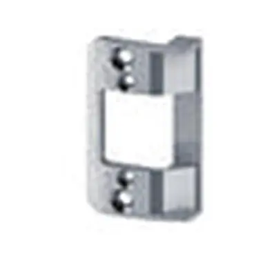 TRINE 258-26D Door Electric Strike Faceplate, 1-9/16 Width x 5/8 Depth x 2-5/8 Height, Satin Chrome Plated, 3000 Series Electric Strike