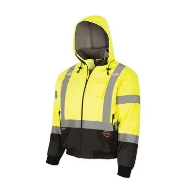Pioneer V1130560U-L 5208AU Series Waterproof Insulated Bomber Jacket  Hi-Vis Yellow