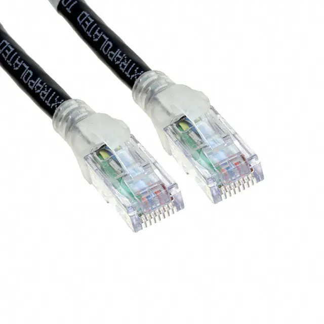 Belden CA21100025 10GX Patch Cord, Bonded-Pair, 4-Pair, 23 AWG Solid, CMR, T568A/B-T568A/B, Black, 25 ft.