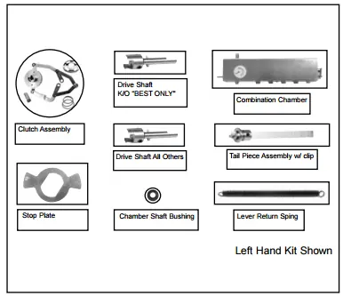 KABA 203040-000-01 Mechanical Lock Service Kit Left Hand Replacement MPN