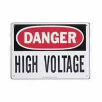 Ideal Industries 44-863 Safety Sign Danger - High Voltage 10 x 7 Polyester Self-Sticking