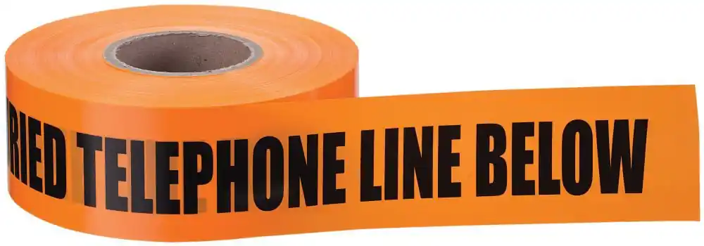Ideal Industries 42-103 Non-Detectable Underground Tape 3 Inch x 1000 Foot Caution Buried Telephone Line Below