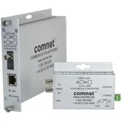 Comnet CNFE1002MAC1A-M Small Size 100 Mbps Media Converter (A) ST Connector AC/DC Power MM 1 Fiber