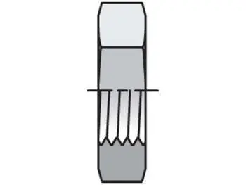Parker 6WLN-B Triple-Lok 37 Nut, Sleeve, Locknut WLN