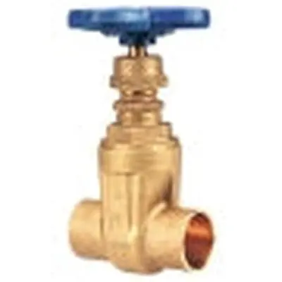 NIBCO NJ0J00A Gate Valve 1 in Nominal Solder End Style 125 lb