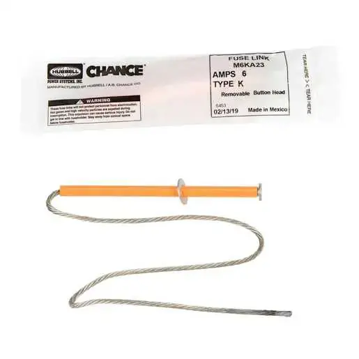 Hubbell Power Systems M3KA23 Fuse Link Type K 3A Removable Head