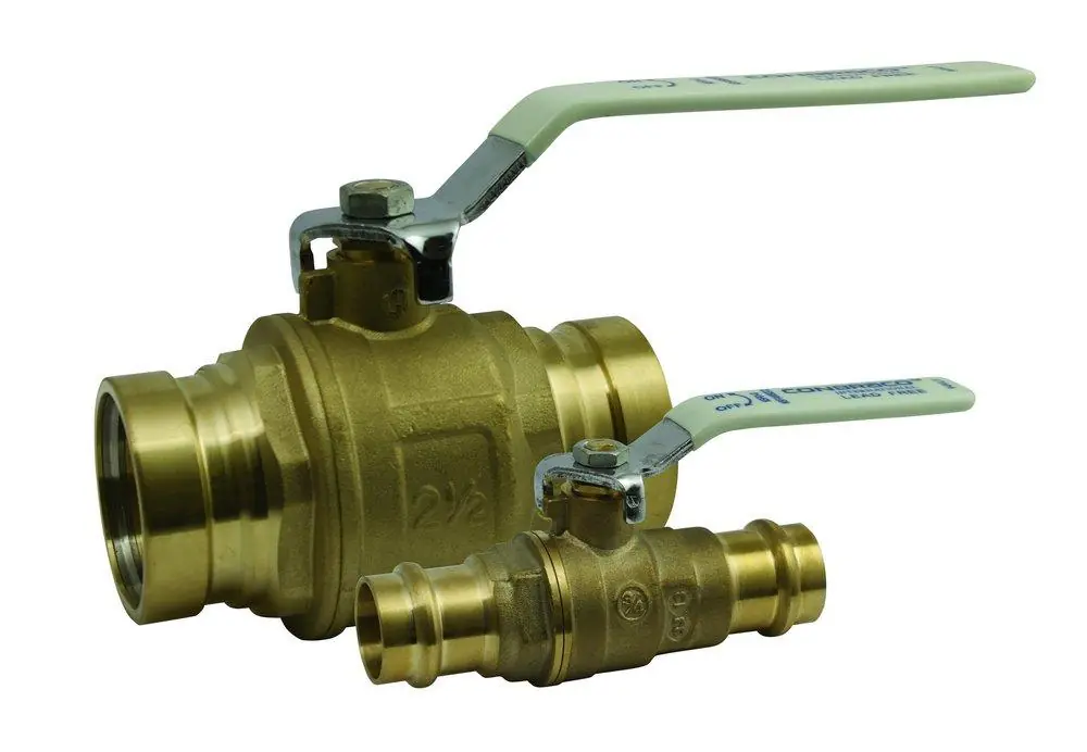 Apollo 94VLF-A Series Full Port Brass Ball Valve, Lead-Free, Press, 3/4