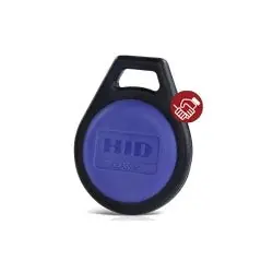 HID GLOBAL 3250PNNMN iCLASS SE Key 2k Bits w/ 2 App Areas Black w/ Blue Insert