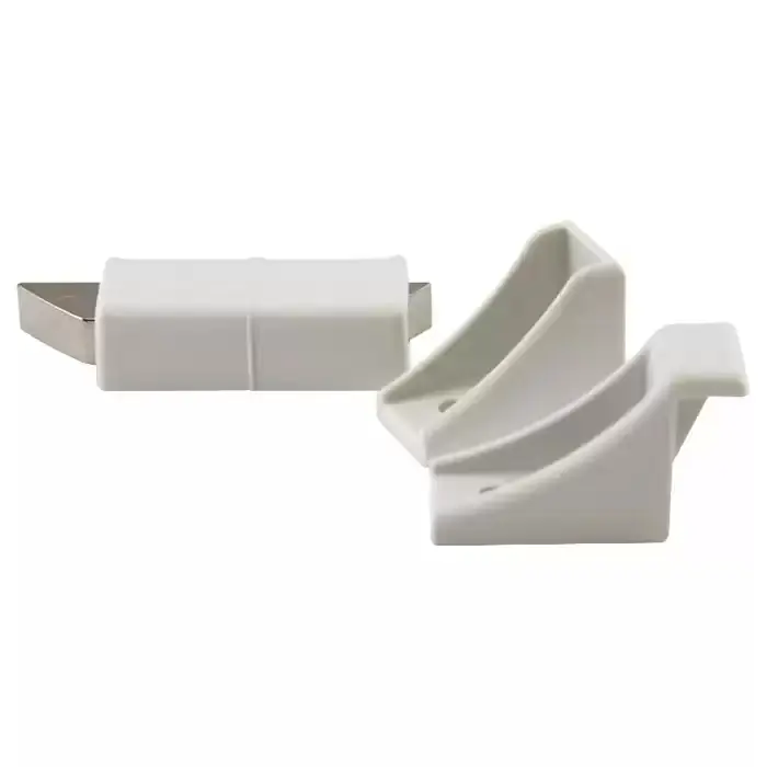 Timberline D300DL-WHT Door Latch Lock Kit Double Lock on Top Left/Bottom Right White