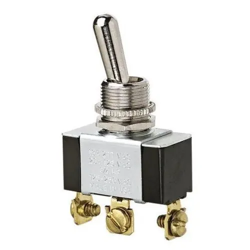 Ideal Industries 774013 3/4 Hp 10/20 Amp 125 to 277 VAC SPDT On-Off-On Screw Terminal Standard Toggle Switch