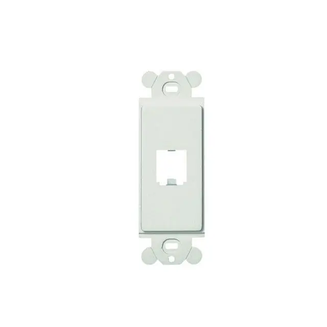 Panduit CFG1WH Mini-Com 1-Port Rectangular Adapter, White