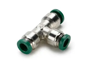 Parker 164PLP-6 Prestolok Metal 164PLP Union Tee - Inch Push-to-Connect Fitting