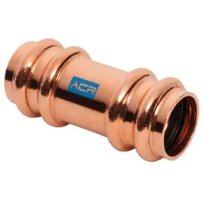 Mueller RP10143 ACR Press Copper Coupling, 0.08 x 3/8 OD (P x P) - 5 Pack