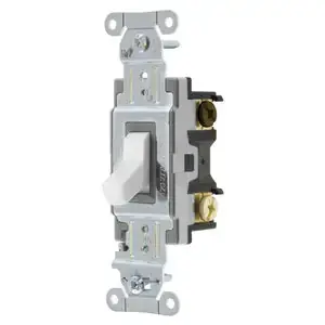Hubbell Wiring CSB320W Spec Grade Single Outlet Receptacle