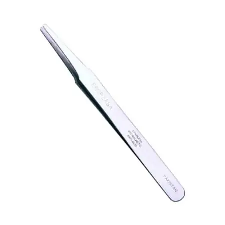 EREM EROP2ASA Anti-Magnetic Flat Round Tweezer, 4-3/4 L, Stainless Steel