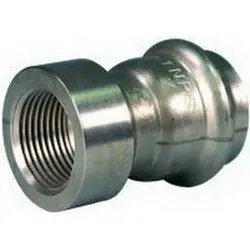 Victaulic F006599XH6 Vic-Press 3/4 in Press x Female Type H 304L Stainless Steel Adapter
