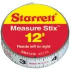 L.S. Starrett 64919 Measure Stix Steel Measuring Tapes 1/2 in x 12 ft Replacement MPN