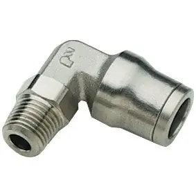 Legris 36090411 Nickel-Plated Brass Push-to-Connect Fittings for Chemical, Automation and Food Processing