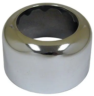 GENE RICH 216 1-1/4 in. IPS Steel Deep Box Escutcheon, Chrome-Plated