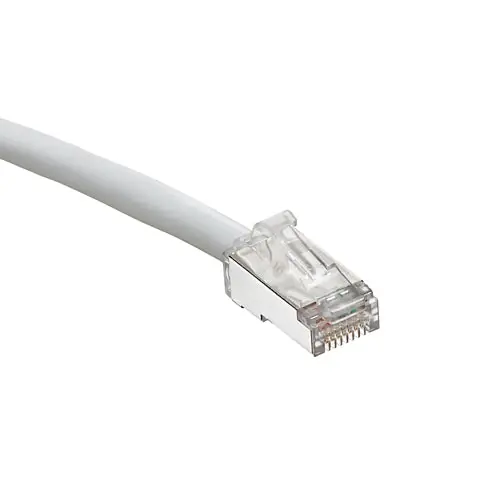 Leviton 6AS10-5S Cat 6A SlimLine Boot Patch Cord 5 ft Grey