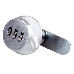 Olympus Lock 7850R-M-C Combination Cam Lock, Resettable, Medium, #3, 7/8 Cylinder Length, Chrome Plated