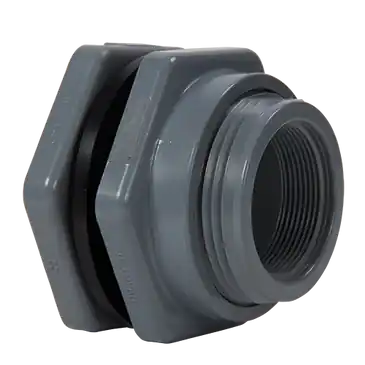 HAYWARD BFAS2015CES 1-1/2 CPVC Bulkhead Fitting w/EPDM gasket; socket x threaded end connecti