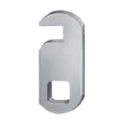 National Cabinet Lock C7007-2C Lock Cam, Disc Tumbler, Straight Hook, 1-1/8 Length x 0.625 Width x 0.095 Thickness, Zinc Plated